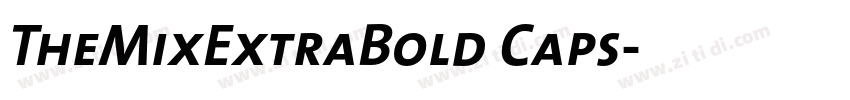 TheMixExtraBold Caps字体转换